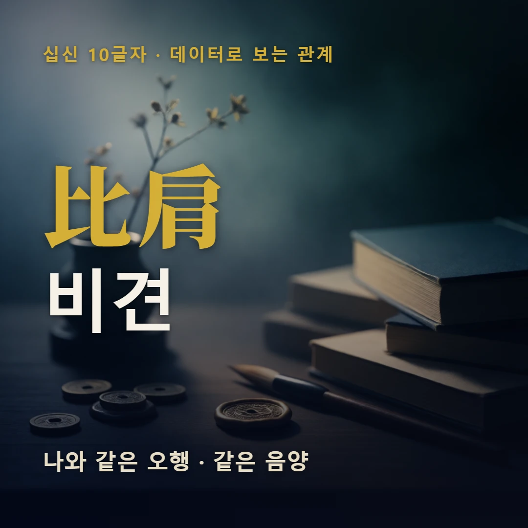 비견 표지 — 나와 같은 오행 · 같은 음양