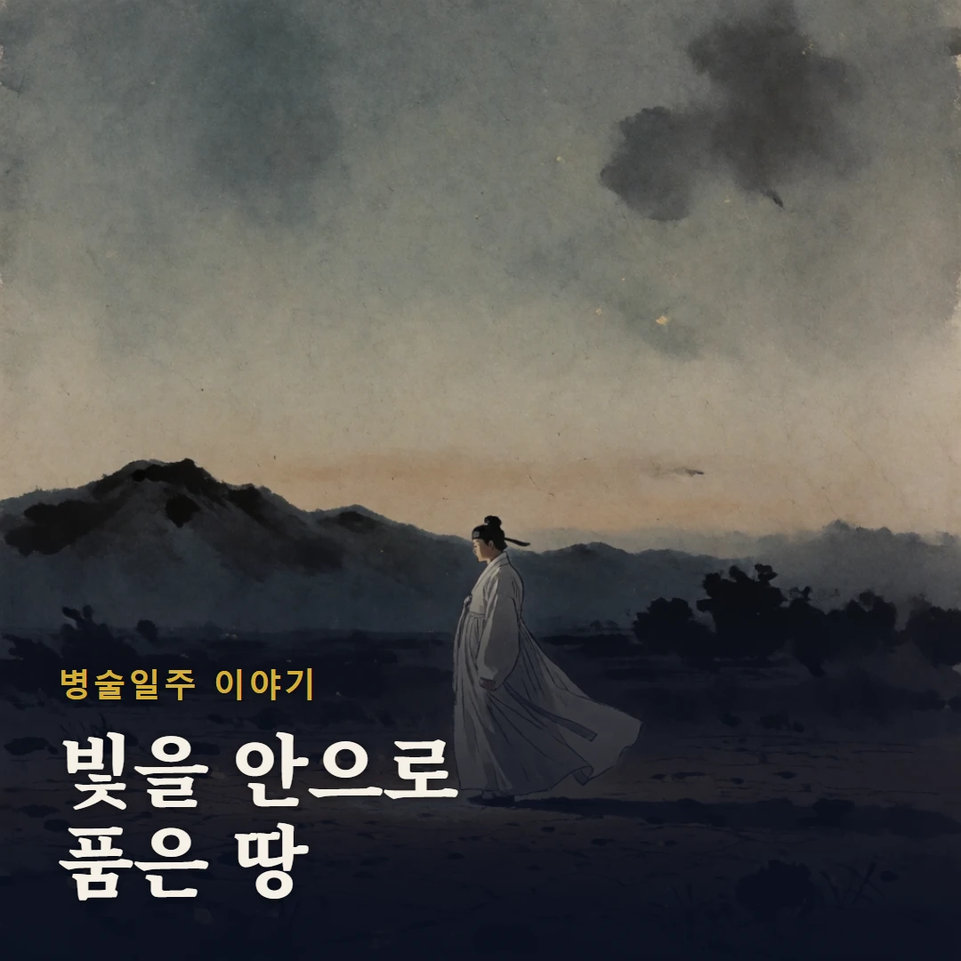 병술일주 이야기 표지 — 빛을 안으로 품은 땅
