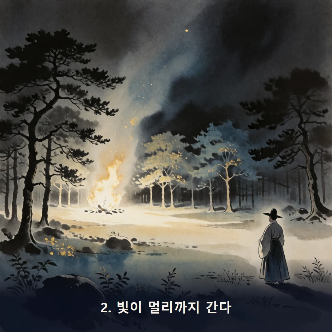 웹툰 2컷 — 2. 빛이 멀리까지 간다