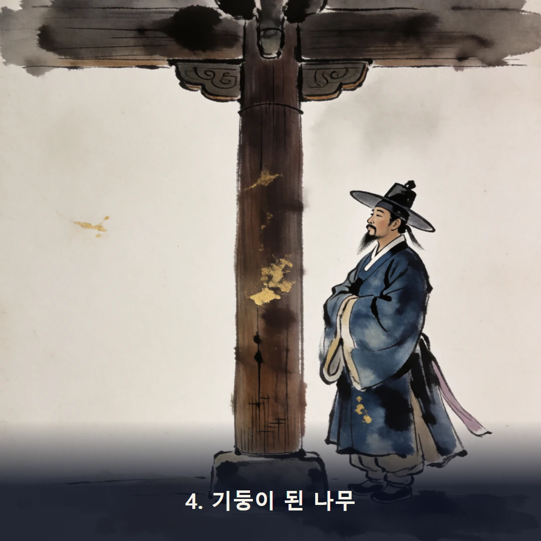 웹툰 4컷 — 4. 기둥이 된 나무