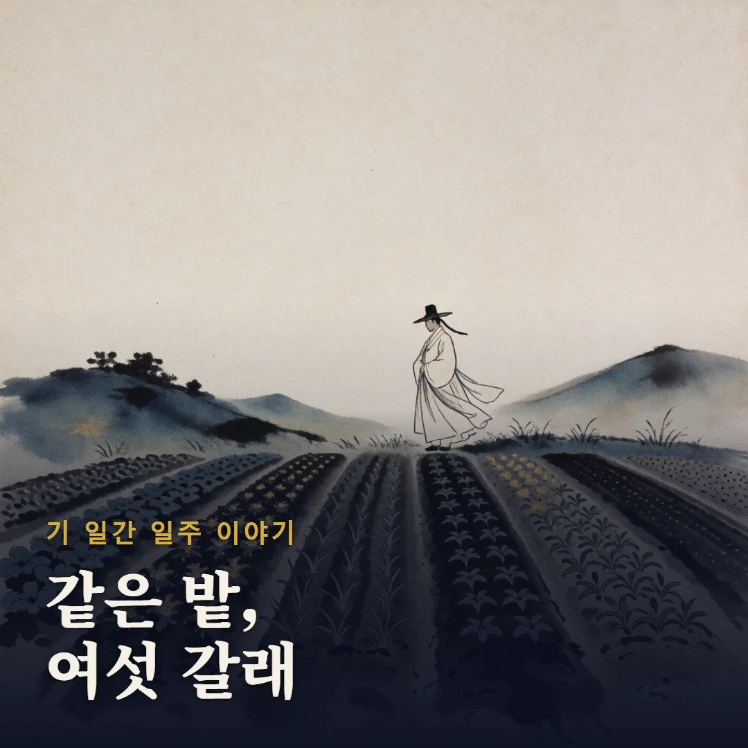기 일간 일주 이야기 표지 — 같은 밭, 여섯 갈래