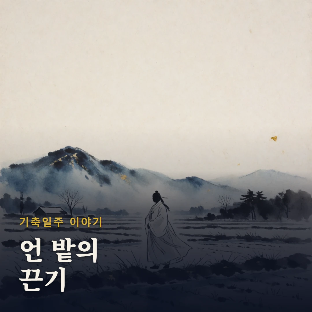 기축일주 이야기 표지 — 언 밭의 끈기
