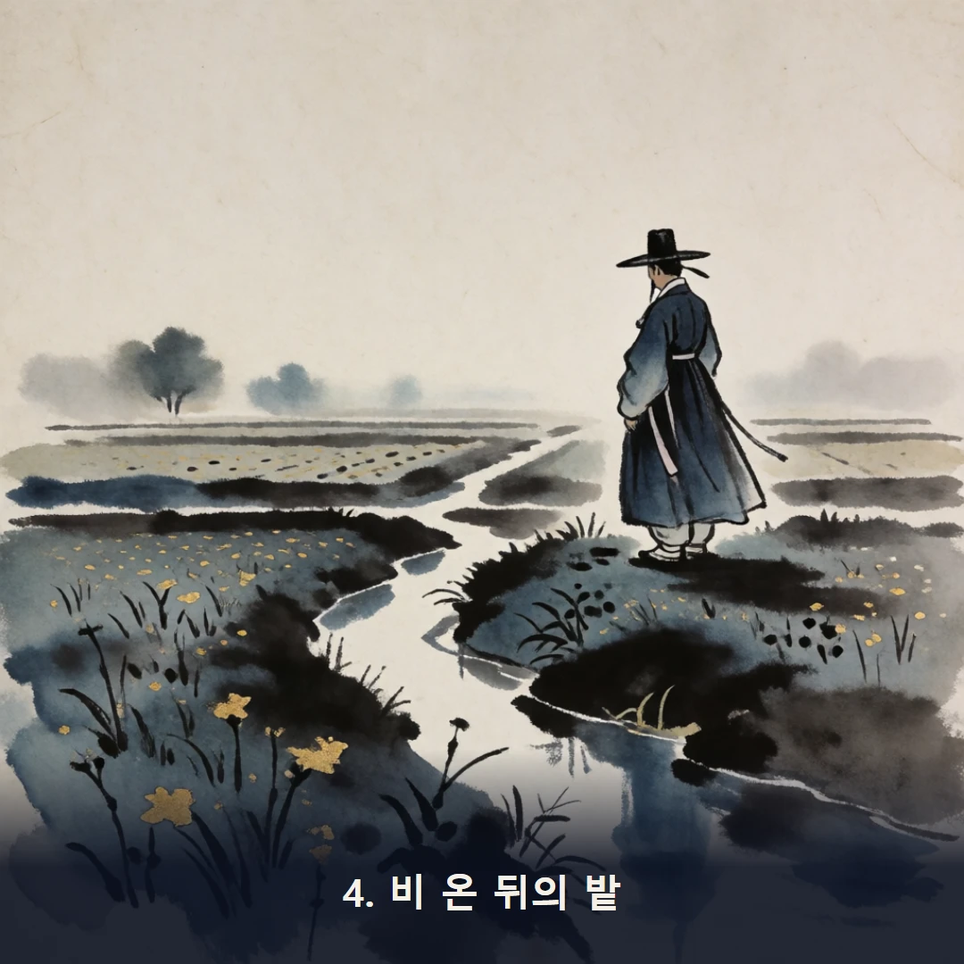 웹툰 4컷 — 4. 비 온 뒤의 밭