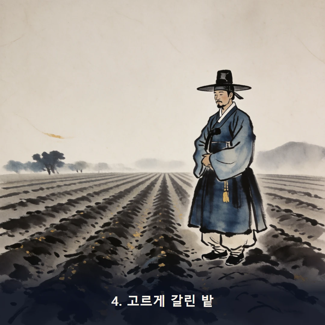 웹툰 4컷 — 4. 고르게 갈린 밭