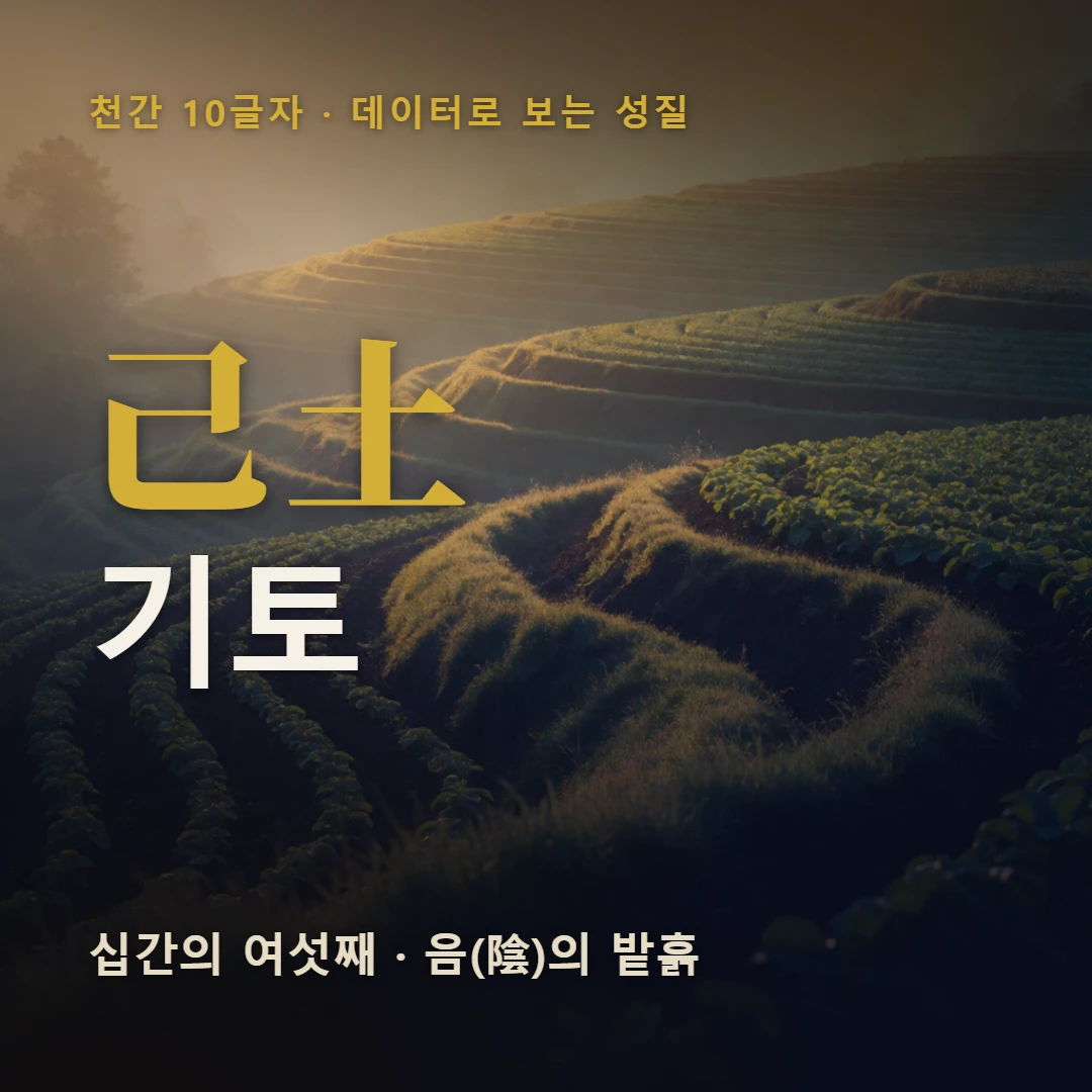 기토 표지 — 십간의 여섯째 · 음(陰)의 밭흙