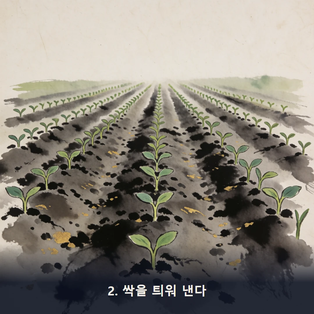 웹툰 2컷 — 2. 싹을 틔워 낸다
