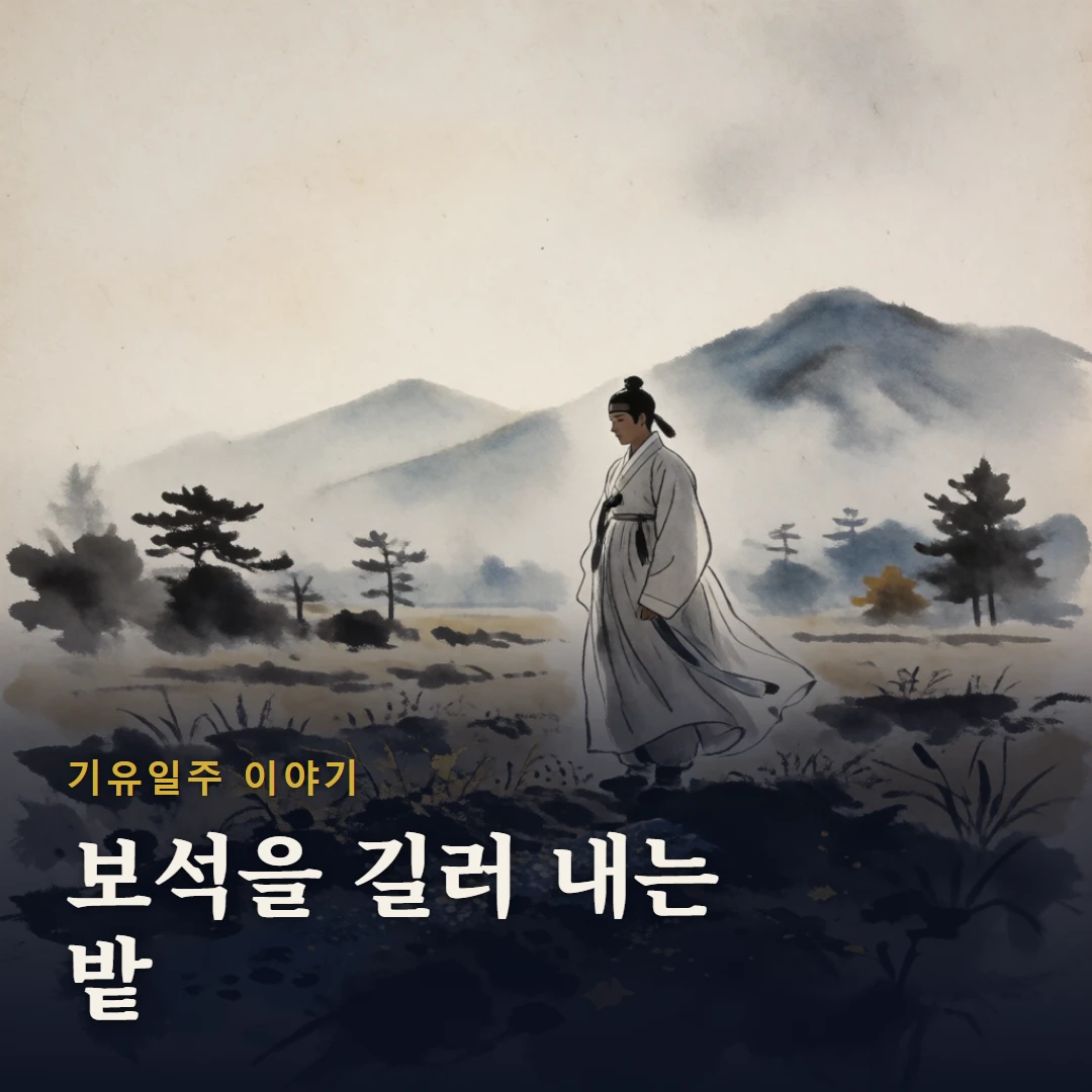 기유일주 이야기 표지 — 보석을 길러 내는 밭