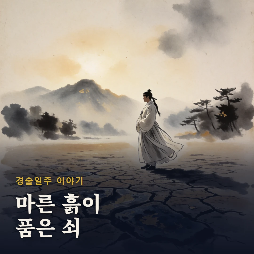 경술일주 이야기 표지 — 마른 흙이 품은 쇠