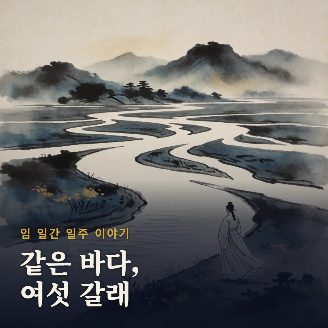 임 일간 일주 이야기 표지 — 같은 바다, 여섯 갈래