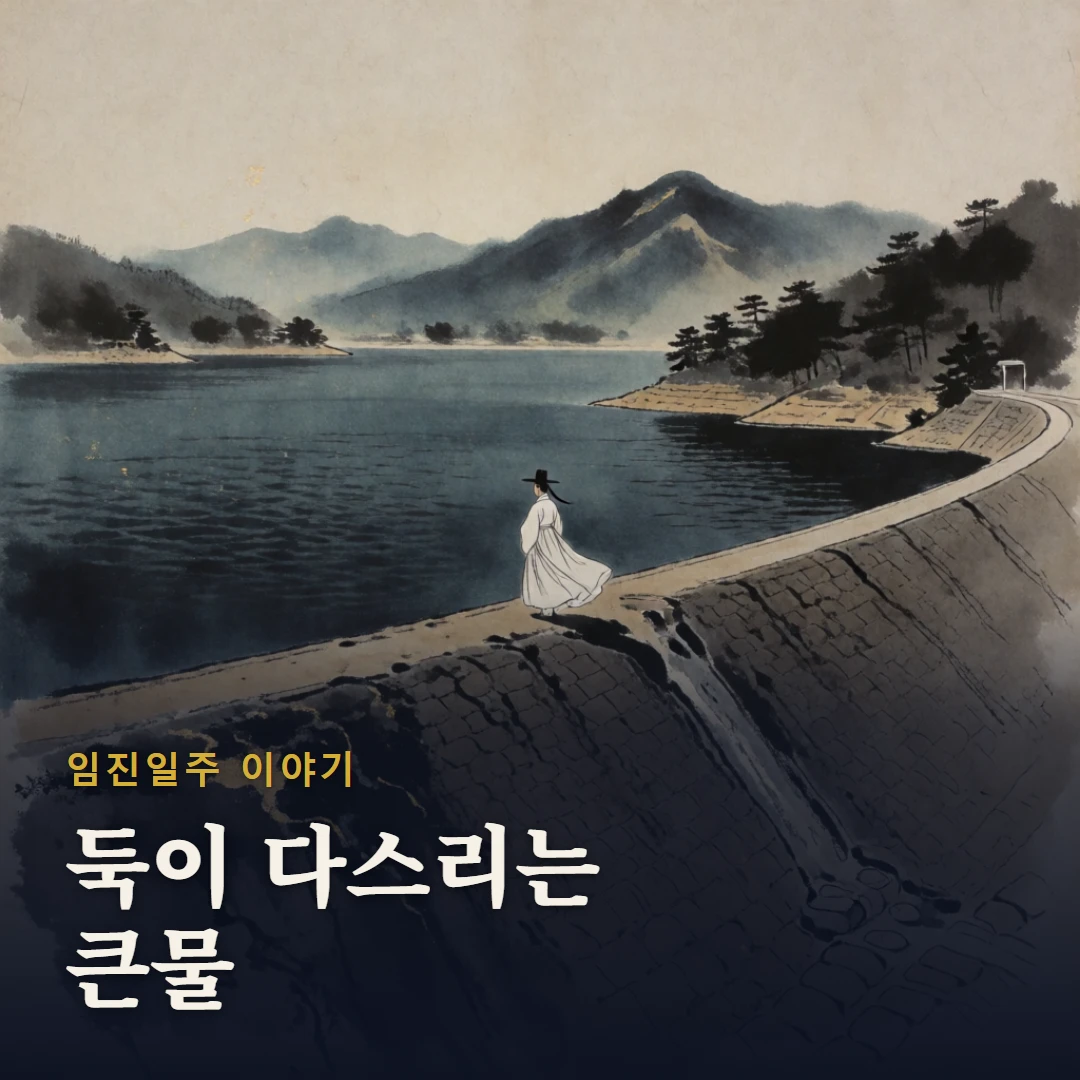 임진일주 이야기 표지 — 둑이 다스리는 큰물