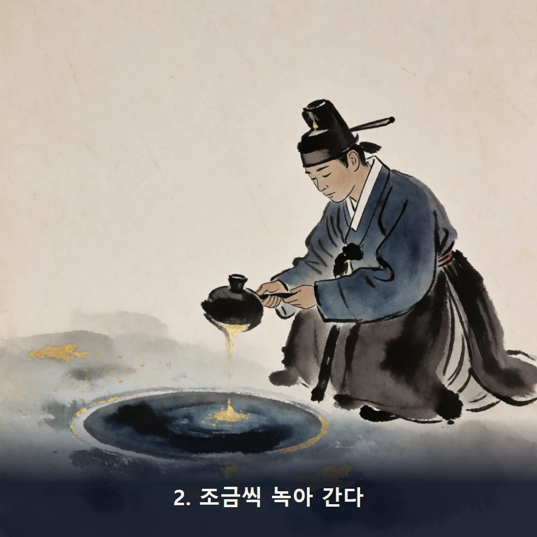 웹툰 2컷 — 2. 조금씩 녹아 간다