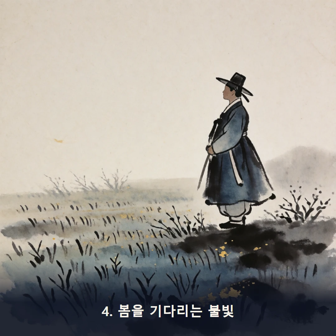 웹툰 4컷 — 4. 봄을 기다리는 불빛