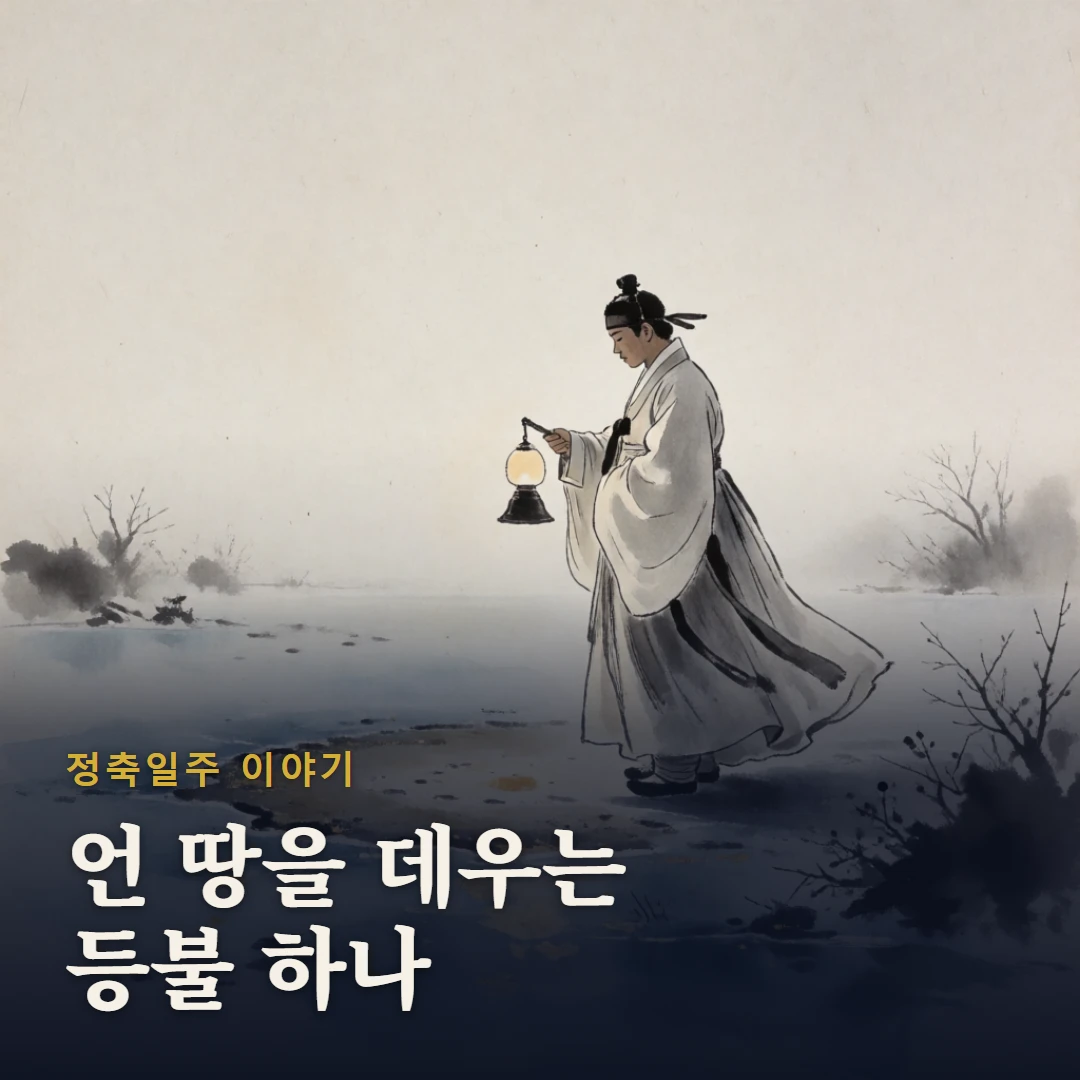 정축일주 이야기 표지 — 언 땅을 데우는 등불 하나