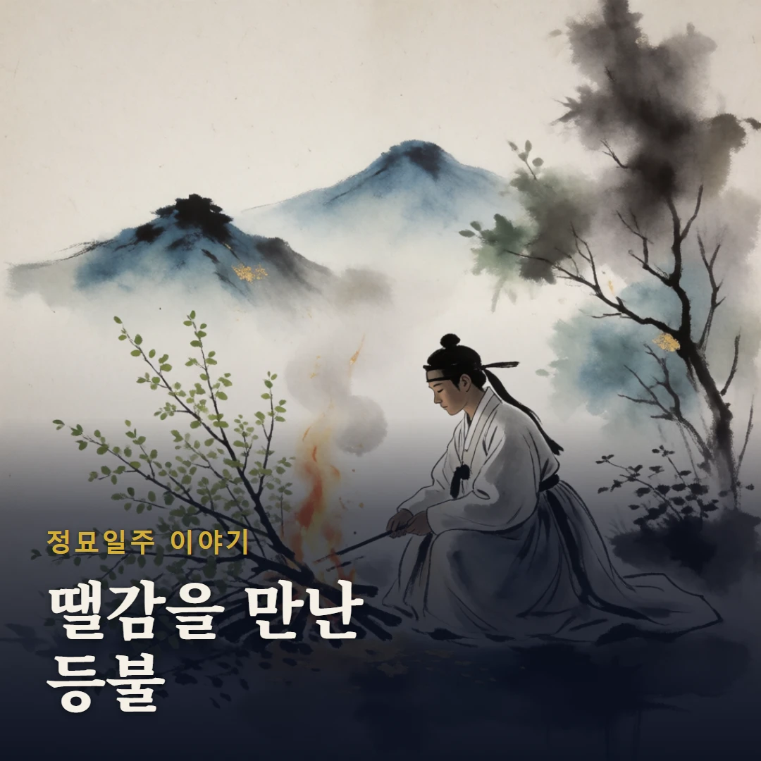 정묘일주 이야기 표지 — 땔감을 만난 등불