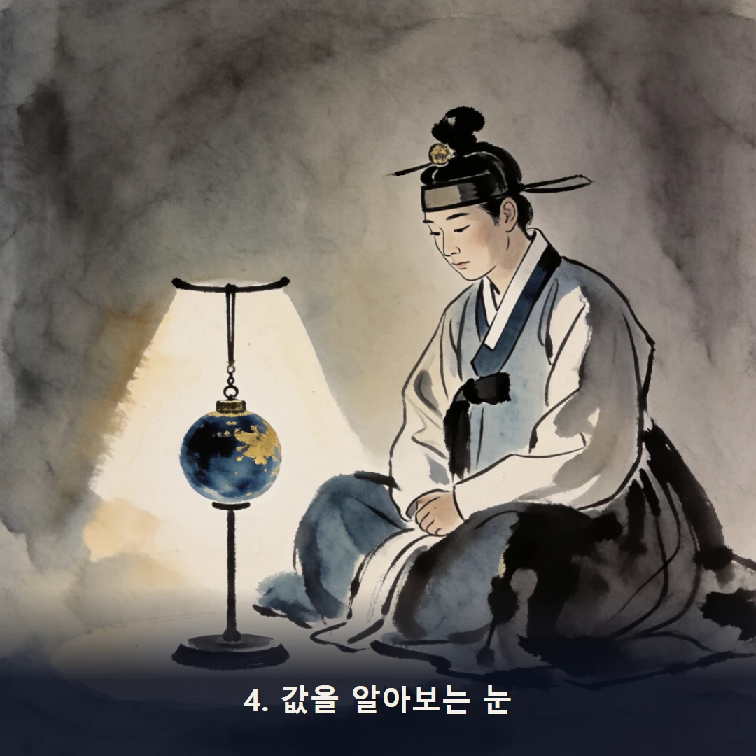 웹툰 4컷 — 4. 값을 알아보는 눈