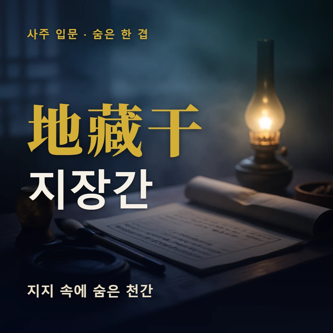 지장간 표지 — 지지 속에 숨은 천간