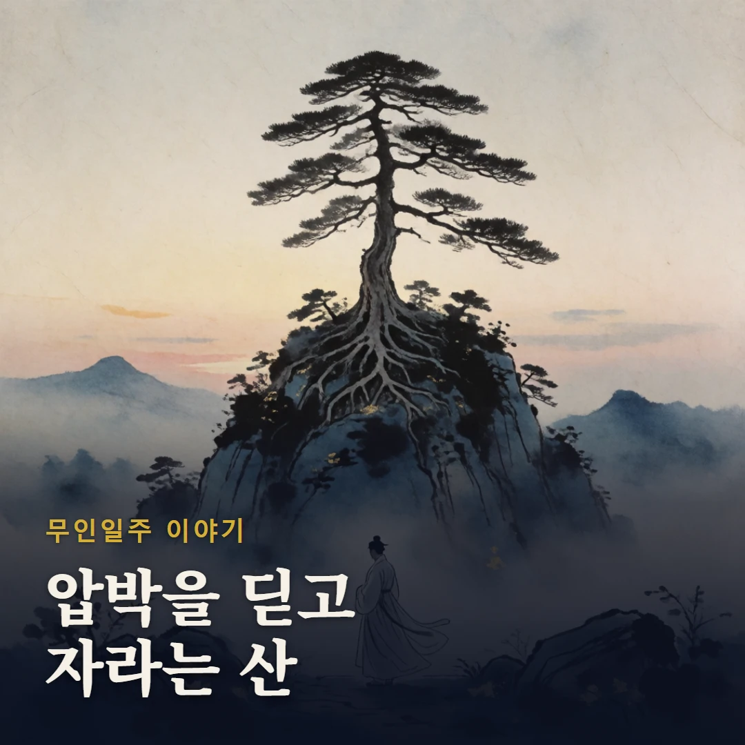 무인일주 이야기 표지 — 압박을 딛고 자라는 산