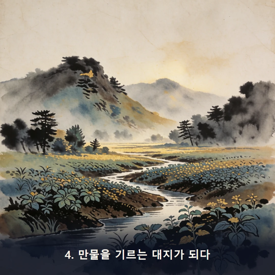 웹툰 4컷 — 4. 만물을 기르는 대지가 되다