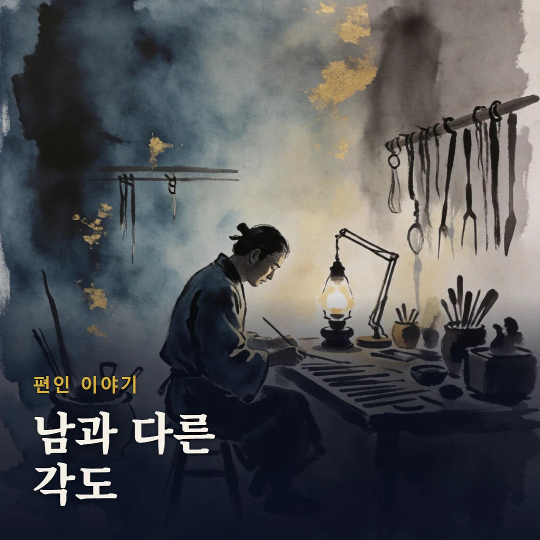 편인 이야기 표지 — 남과 다른 각도