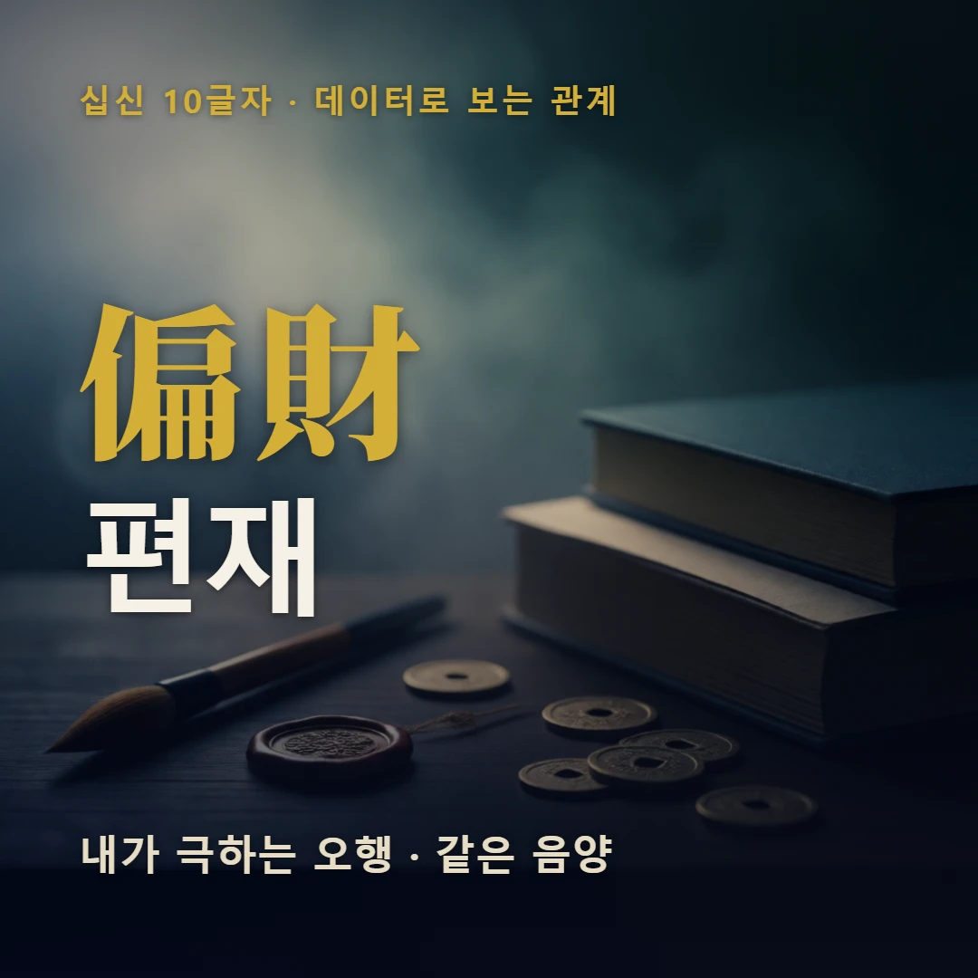 편재 표지 — 내가 극하는 오행 · 같은 음양