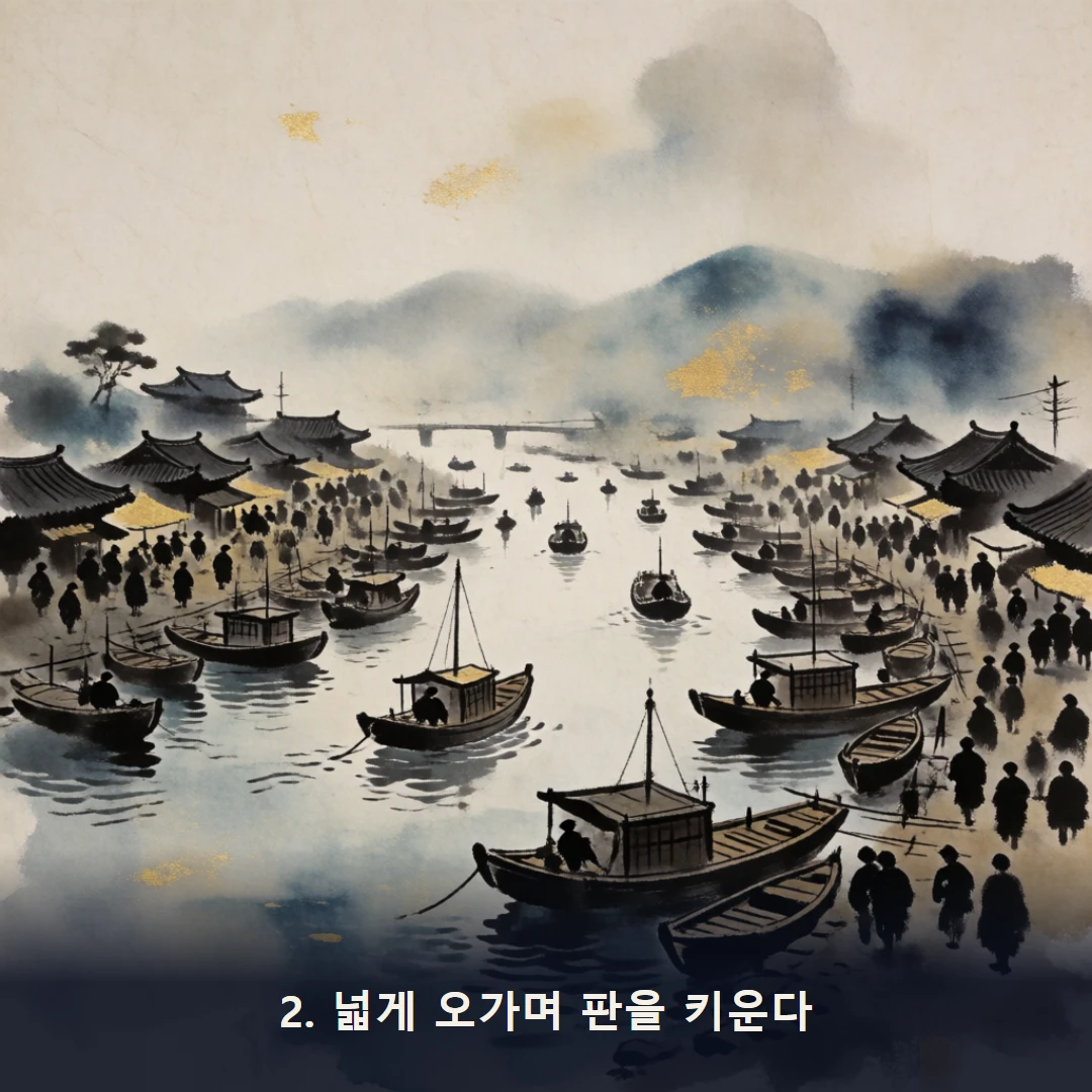 웹툰 2컷 — 2. 넓게 오가며 판을 키운다