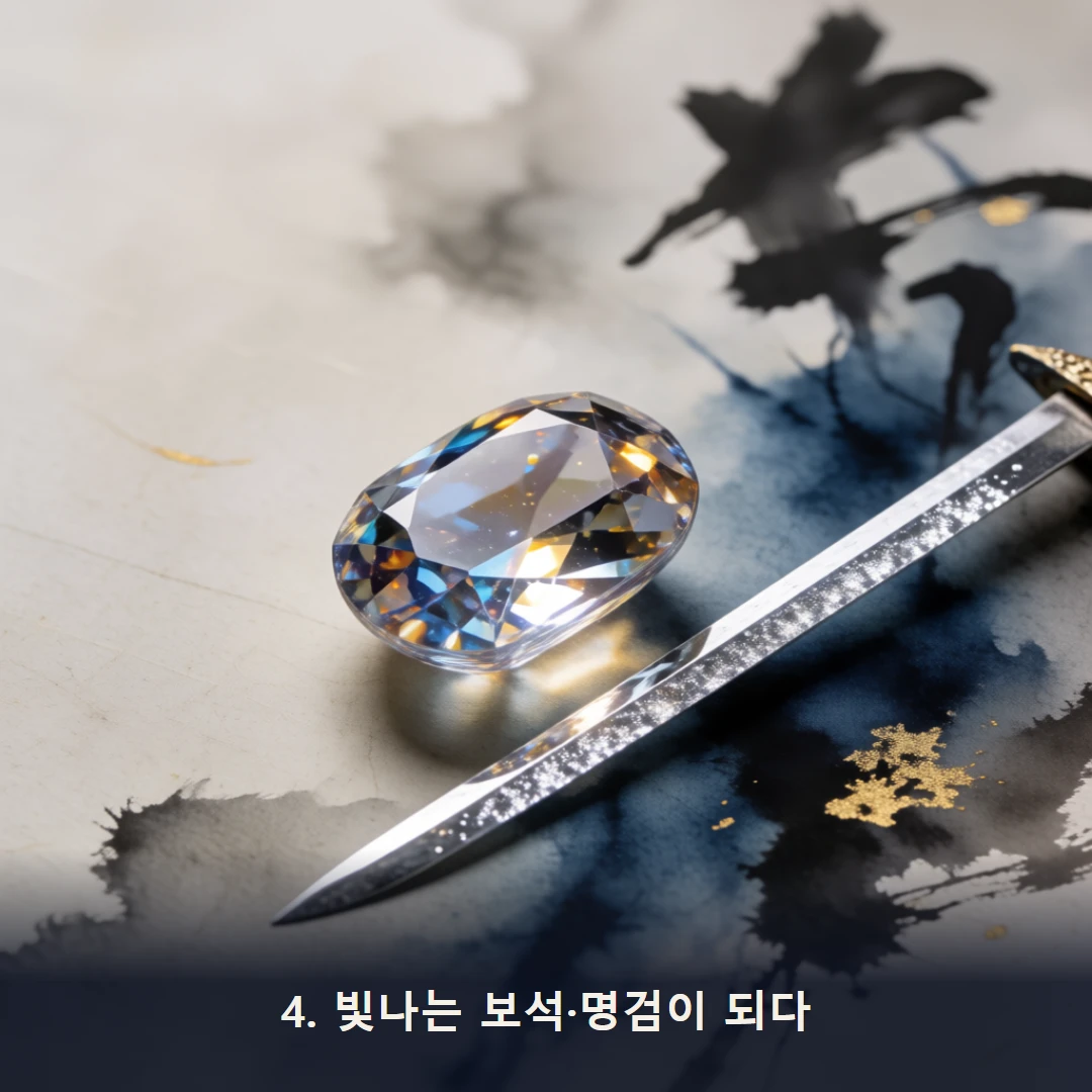 웹툰 4컷 — 4. 빛나는 보석·명검이 되다