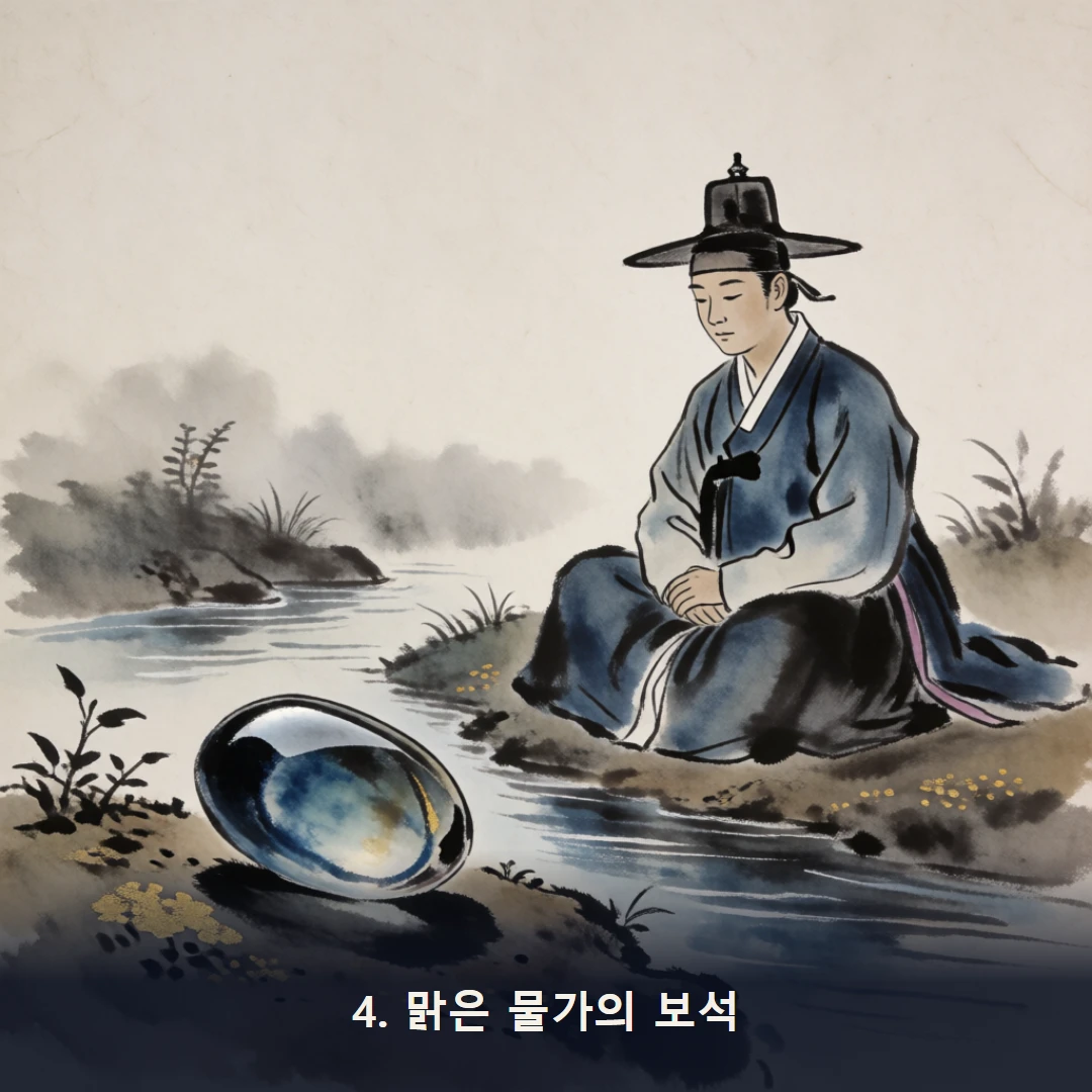 웹툰 4컷 — 4. 맑은 물가의 보석