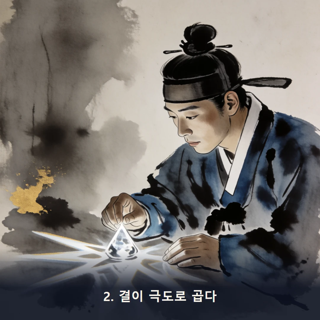 웹툰 2컷 — 2. 결이 극도로 곱다