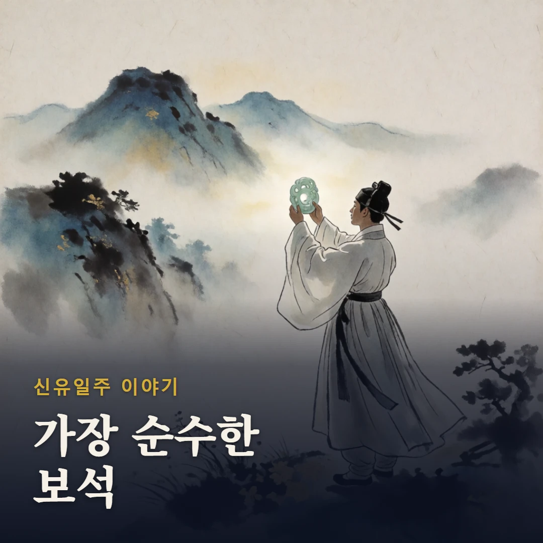 신유일주 이야기 표지 — 가장 순수한 보석