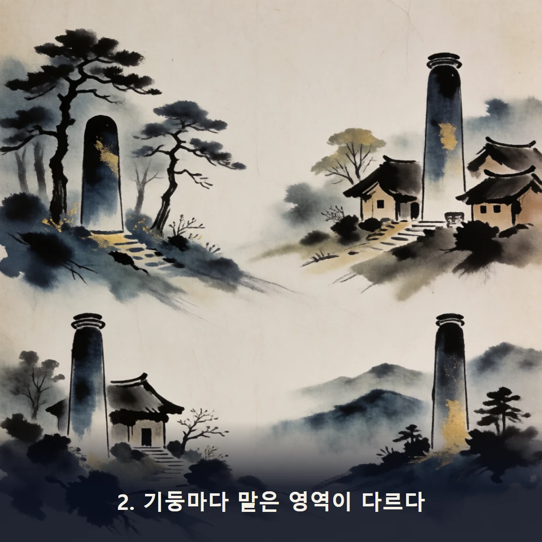 웹툰 2컷 — 2. 기둥마다 맡은 영역이 다르다